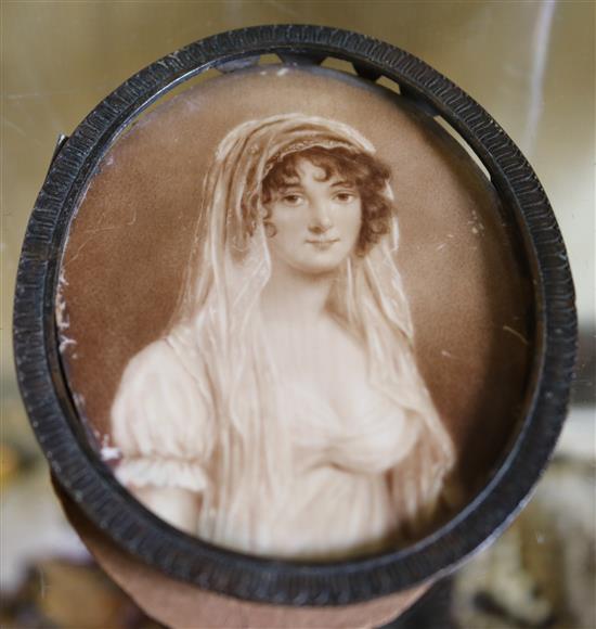 Two 19thC portrait miniatures on ivory